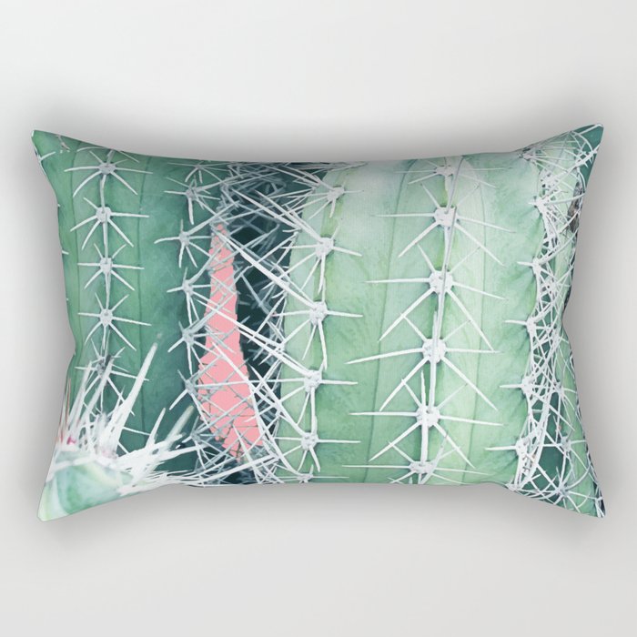 Cactus Up Close #society6 #decor #buyart Rectangular Pillow Gallery Image 2