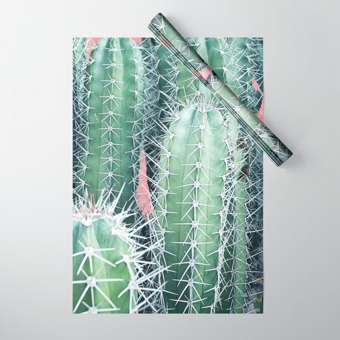 Cactus Up Close #society6 #decor #buyart Wrapping Paper Gallery Image 1