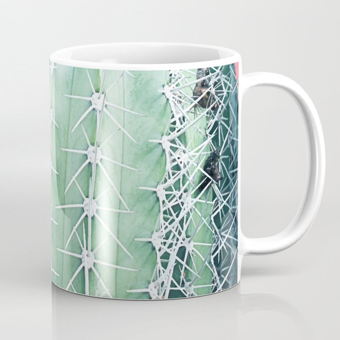 Cactus Up Close #society6 #decor #buyart Coffee Mug Gallery Image 1
