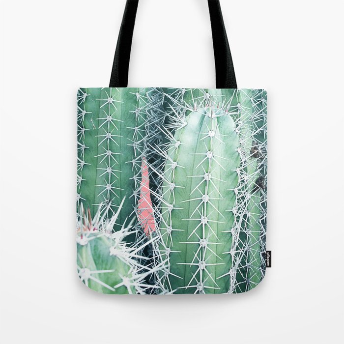 Cactus Up Close #society6 #decor #buyart Tote Bag Gallery Image 1
