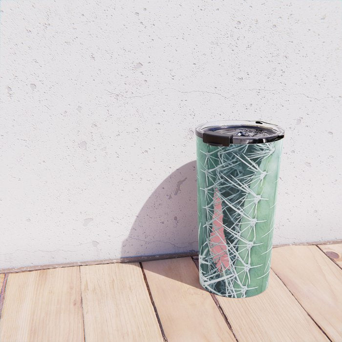 Cactus Up Close #society6 #decor #buyart Travel Mug Gallery Image 4