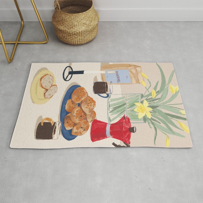Coffee and Bread Rug Gallery Image 1