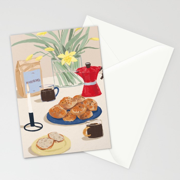 Coffee and Bread Stationery Card Gallery Image 2