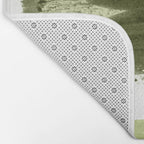 Green brush strokes Bath Mat Gallery Image 2