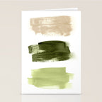Green brush strokes Stationery Card Gallery Image 2