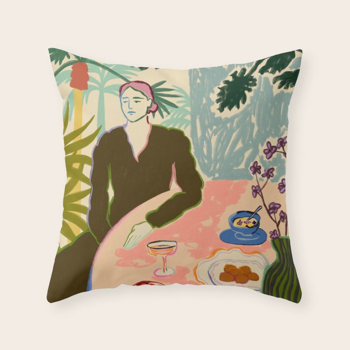 TROPICAL BRUNCH Throw Pillow Gallery Image 1