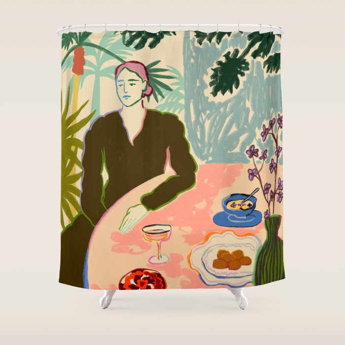 TROPICAL BRUNCH Shower Curtain Gallery Image 1
