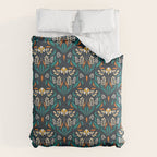 Grow with The Flow - Vibrant Floral Damask Pattern Comforter Gallery Image 6