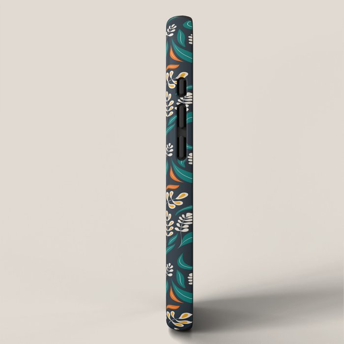 Grow with The Flow - Vibrant Floral Damask Pattern iPhone Case Gallery Image 2