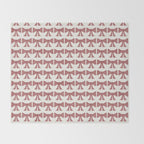Vintage Bows III Pink Throw Blanket Gallery Image 2