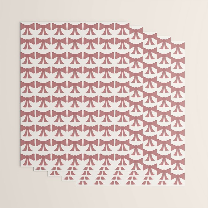 Vintage Bows III Pink Wrapping Paper Gallery Image 3