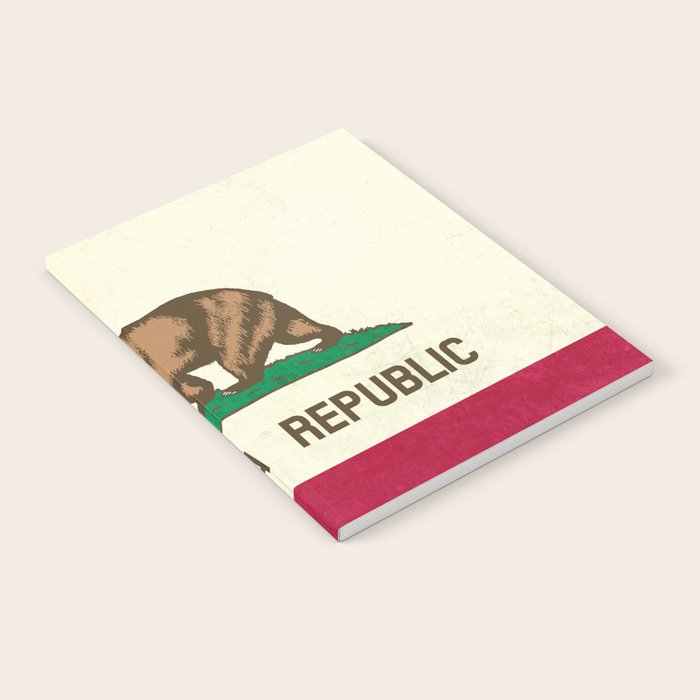 California Republic Flag Notebook Gallery Image 1