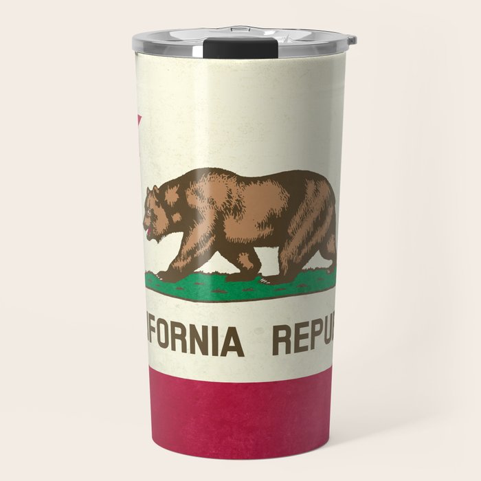 California Republic Flag Travel Mug Gallery Image 1