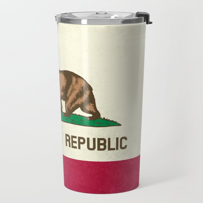 California Republic Flag Travel Mug Gallery Image 2
