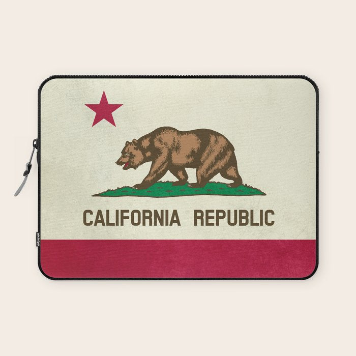 California Republic Flag Laptop Sleeve Gallery Image 1