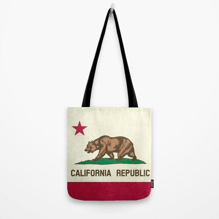 California Republic Flag Tote Bag Gallery Image 2