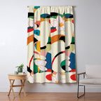 Abstract Snakes in the Flowers 1 Window Curtain Gallery Image 5