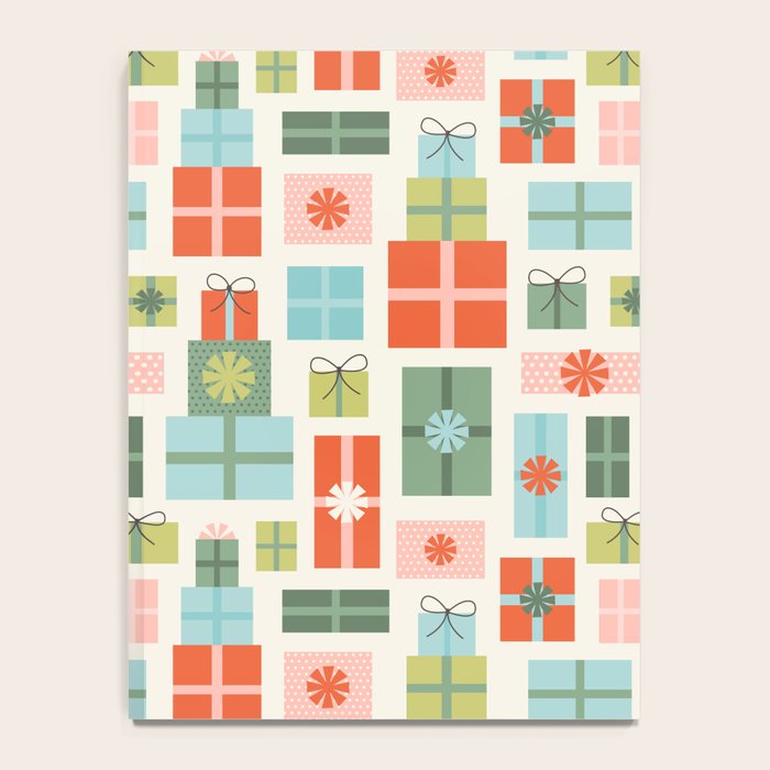 Retro Christmas Presents Notebook Gallery Image 4