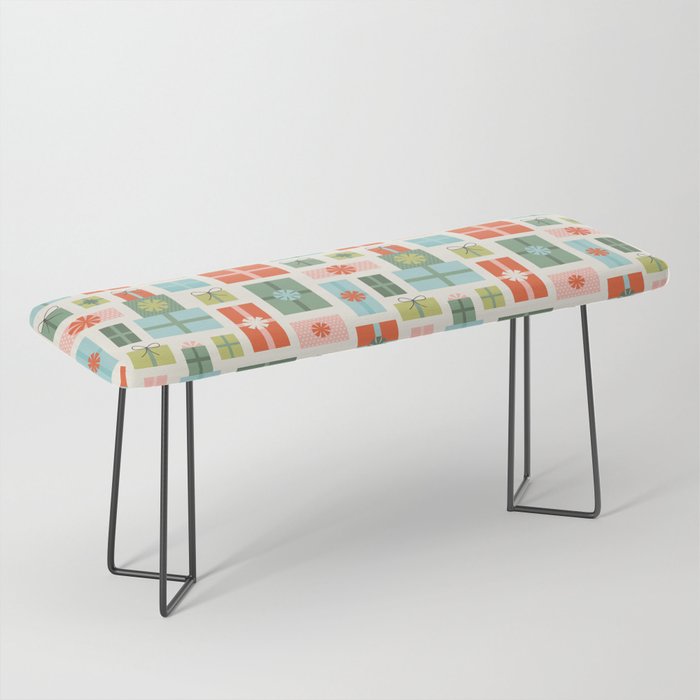Retro Christmas Presents Bench Gallery Image 1