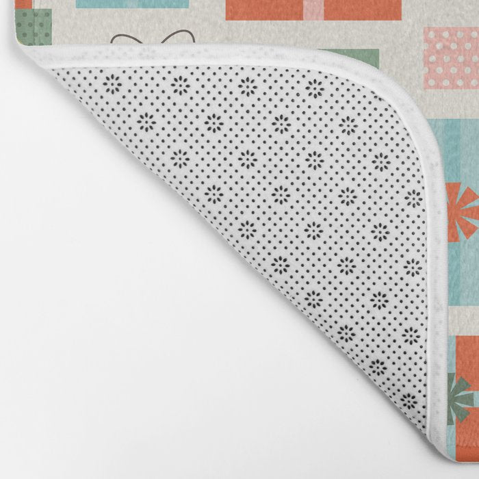 Retro Christmas Presents Bath Mat Gallery Image 2