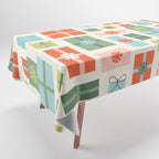 Retro Christmas Presents Tablecloth Gallery Image 1