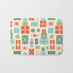Retro Christmas Presents Bath Mat Gallery Image 1