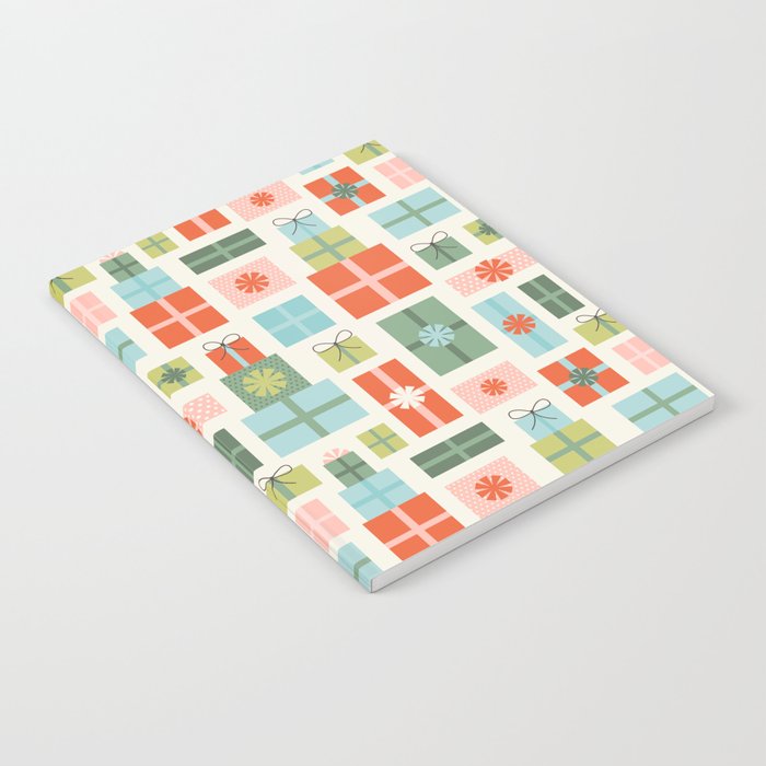 Retro Christmas Presents Notebook Gallery Image 2