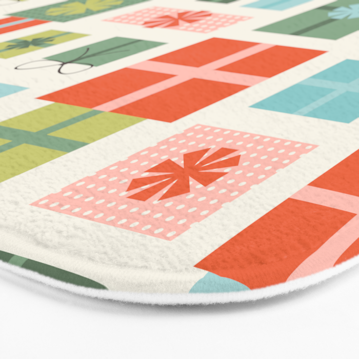Retro Christmas Presents Bath Mat Gallery Image 3
