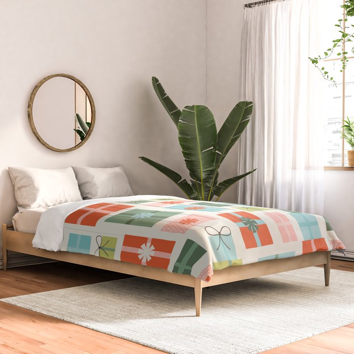 Retro Christmas Presents Comforter Gallery Image 2