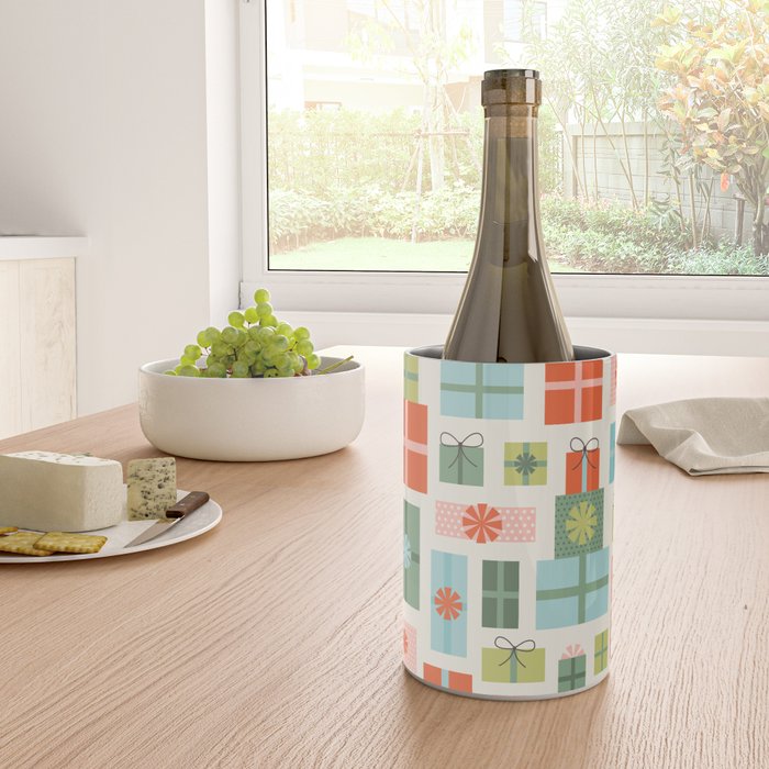 Retro Christmas Presents Wine Chiller Gallery Image 4