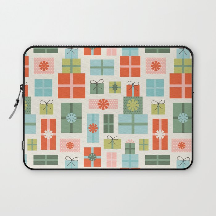 Retro Christmas Presents Laptop Sleeve Gallery Image 1