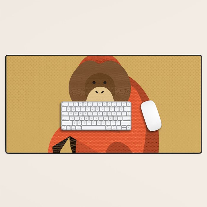 Whimsy Orangutan Desk Mat Gallery Image 1