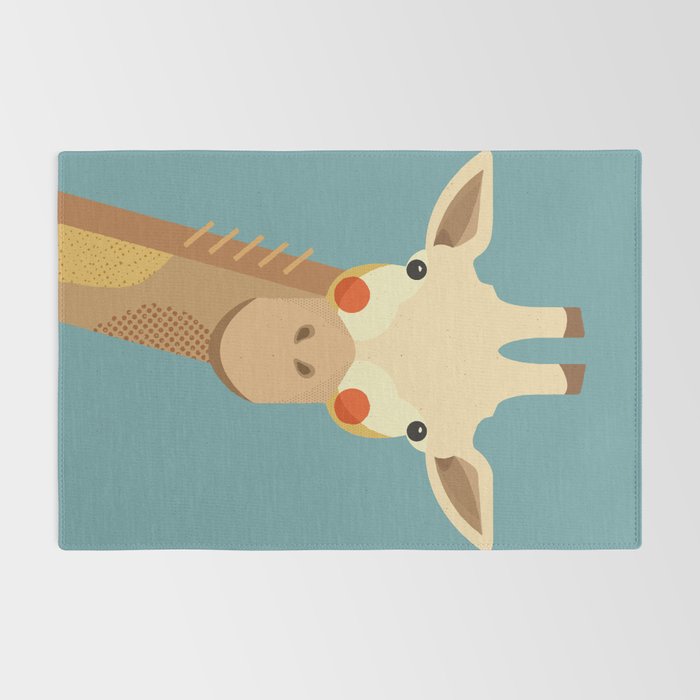 Giraffe, Animal Portrait Rug Gallery Image 2