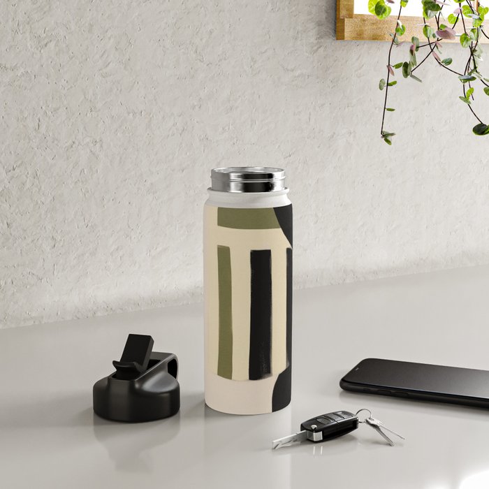 Stripes and Shapes I Water Bottle Gallery Image 4
