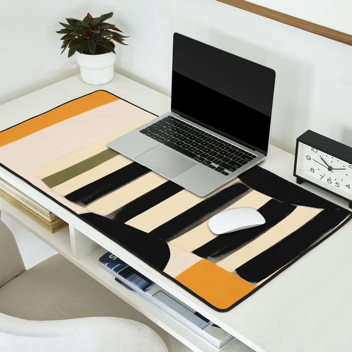 Stripes and Shapes I Desk Mat Gallery Image 2