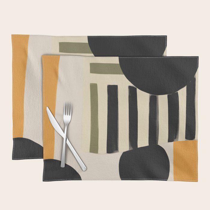 Stripes and Shapes I Placemat Gallery Image 1