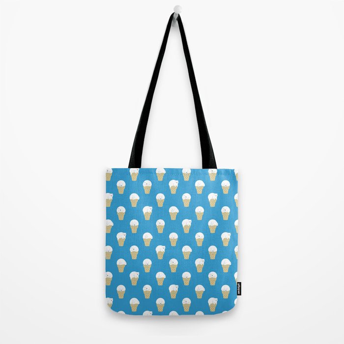 Polar Bear Ice Cream Pattern Tote Bag Gallery Image 2