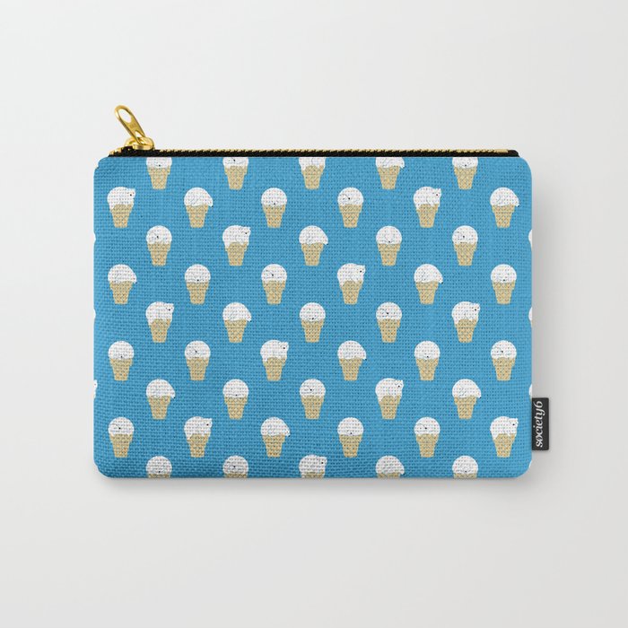 Polar Bear Ice Cream Pattern Carry All Pouch Gallery Image 1