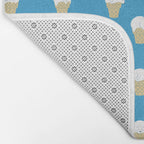Polar Bear Ice Cream Pattern Bath Mat Gallery Image 2