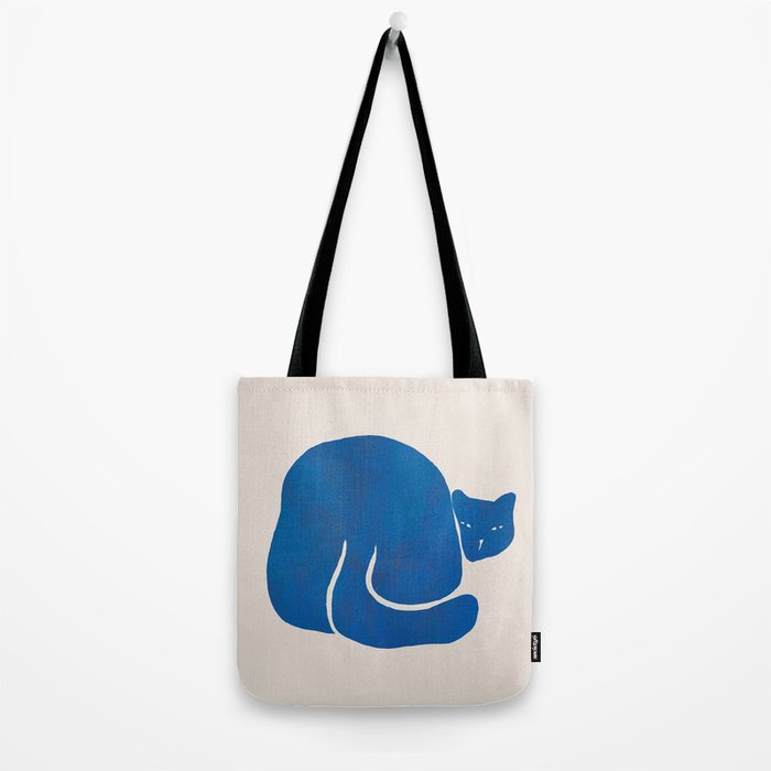 Blue cat Tote Bag Gallery Image 2