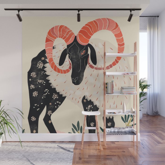 Majestic Ram Wall Mural Gallery Image 1