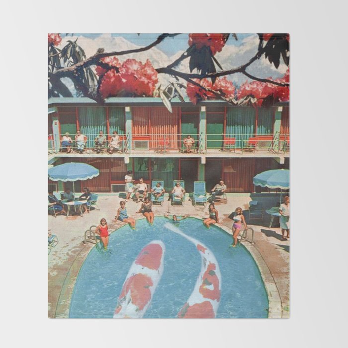 Hotel Koi Throw Blanket Gallery Image 2