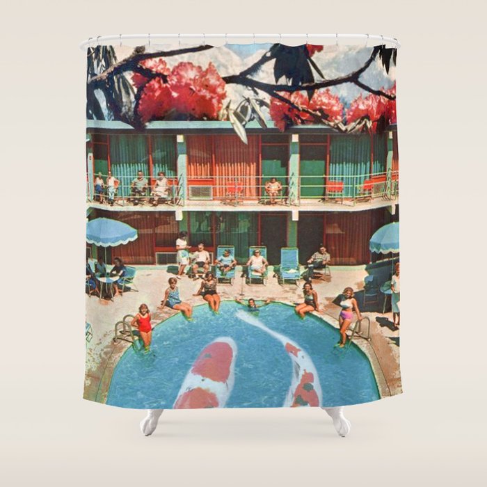 Hotel Koi Shower Curtain Gallery Image 1