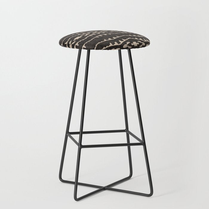 Country Western Pattern in Black Stool Gallery Image 1