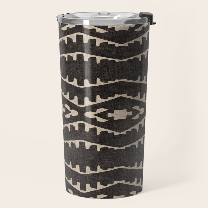 Country Western Pattern in Black Travel Mug Gallery Image 2