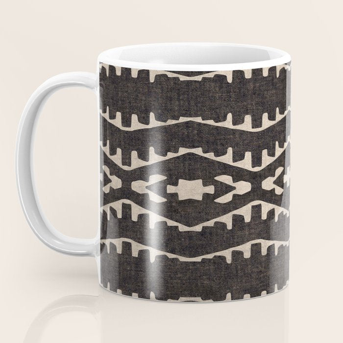 Country Western Pattern in Black Coffee Mug Gallery Image 3