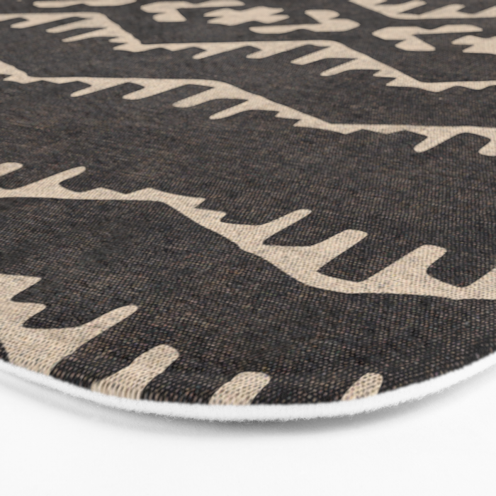 Country Western Pattern in Black Bath Mat Gallery Image 3