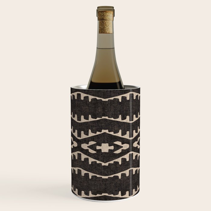 Country Western Pattern in Black Wine Chiller Gallery Image 1