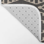 Country Western Pattern in Black Bath Mat Gallery Image 2