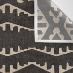 Country Western Pattern in Black Wall Tapestry Gallery Image 3